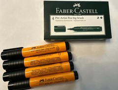 10 Faber-Castell Pitt Big Brush Artist Pens 4-Pack Lot Multiple Colors New