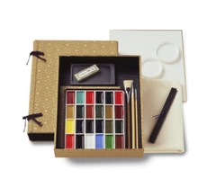 Kissho Gansai Japanese Watercolor Paint starter kit indian ink Japan