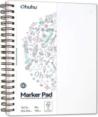 Double-Sided Marker Pad Art Sketchbook Bleedproof – 7″X10″ Large Paper Size – 90