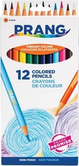 12 Colored Pencils with Thick Core – Bright Pigments for Easy Blending