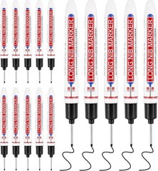 Long Head Deep Hole Marker Pens, 15PCS Long Nib Marker 20mm Quick Dry Waterpr…