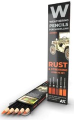 Weathering Pencils Rust & Streaking Effects Set (5 Colors)