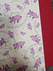 A4 Sketchbook Pink Pig High Quality 150gsm 70 Pages Black Cover multi colour