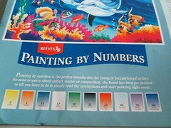 Reeves Painting by Numbers UNDERWATER DOLPHINS Kit PL36 11.5″ x 15.5″ Sealed