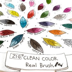 30 Color ZIG Clean Color Real Brush Pens – Versatile Tools for Art & Calligraphy