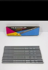 Prismacolor Ebony 14420 Drawing Pencils, Jet Black, Extra Smooth, Box of 12 New