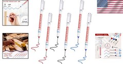 Ambidextrous Deep Hole Marker – Waterproof, Quick-Dry for Wood & Glass Usages