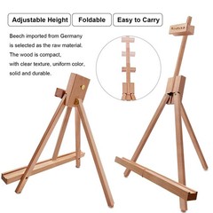 Folding Wooden Tabletop Easel Stand Holds up to 22″ Canvas Portable Desktop