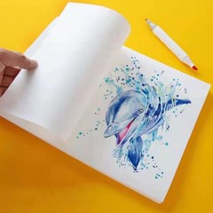 50 Sheets Marker Painting Papers Drawing Papers Blank Oil Painting Papers for
