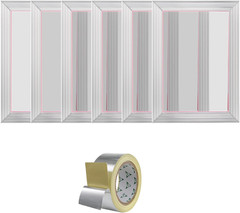 6 Pieces Aluminum, 10X14Inch Silk Screen Frame with 110 Count High Tension Nylon