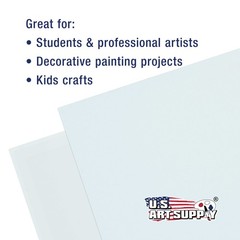 Blank Cotton Canvas Panels 5″x5″ 12 Pack Mounted Art Boards Paint Supplies Craft