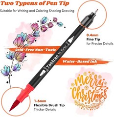 Versatile 36 Color Dual Tip Marker Set – Perfect for Calligraphy & Art Projects