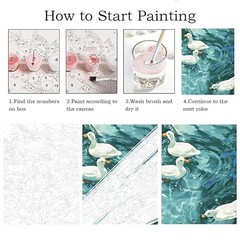 Paint by Numbers Kit for Adults 16″X20″Rolled Canvas(Frameless)-Summer Duck