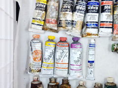 Vintage Lot of 5 Grumbacher, 10 Shiva, 8 Matisson Artists Oil Paint Tubes