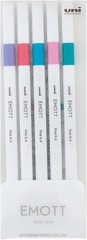 4 Sets Uni Emott Ever Fine 0.4 Color Liners in 5 Candy Pop Colors PEM-SY 5C No.5