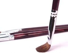 Luxurious 6pc Red Sable Filbert Brushes for Exceptional Painting Experience