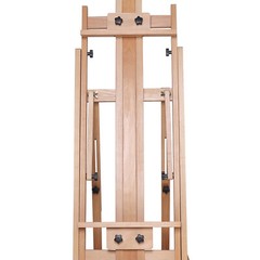 Studio Artist Easel Adjustable H-Frame Red Beech Wood Painting Art Easel Stand