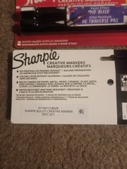 SHARPIE Creative Markers 2ct. Water-Based Acrylic Markers. Bullet Tip (Lot of 4)