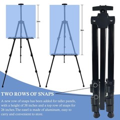 Art Easel Stand for Painting Canvases – 66-Inch Adjustable Metal for Adults T…