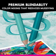 Ultra-Smooth Premier Colored Pencils, 72 Count – Perfect for Blending & Shading
