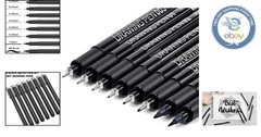 Archival Quality 8-Piece Fineliner Ink Pen Set for Sketching and Writing