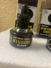 Higgins Black Magic Pigmented Drawing Ink, 1 Ounce Bottle (LOT OF 3) (o11