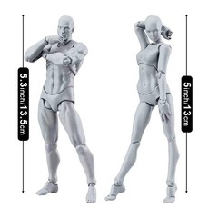 Artists Manikin Art Mannequin Figures Supplies Drawing Gray Colored Version