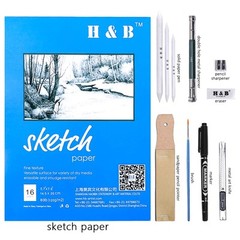 Professional Drawing Supplies Art Set –73 Piece Sketching Kit with Sketch Book