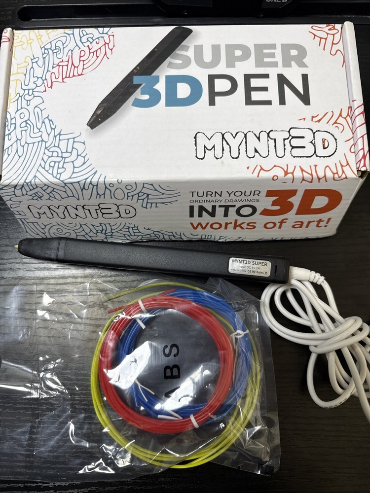 MYNT3D MP030-BK 1.75mm Super 3D Printing Pen