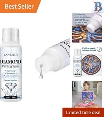 Versatile 5D Diamond Painting Sealer – Non-Toxic and Water-Resistant, 4 OZ