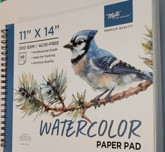 Mystic Art Supplies Premium Watercolor Pad – 11×14, 50 Sheets, 200 GSM