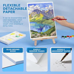 9″X12″ Watercolor Paper – Pack of 3 (60 Sheets), Bulk School Supplies for Kids,