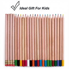 24 Pack Mixed Colouring Pencils – Pre-Sharpened Colouring Pencils Set, 24 Count