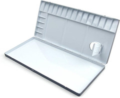 Aluminum Watercolor Palette 20 Well(11.9″ X 5.4″ X 0.8″)