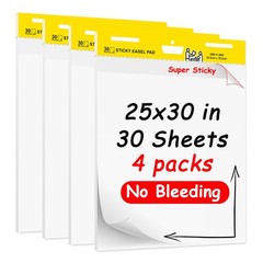 YNXPTBNC Post-it Super Sticky Easel Pad,25 in x 30 Self Stick 25*30, White