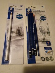Prismacolor & Staedtler Pencil Lot Graphite + Watercolor + Erasers Art Starter