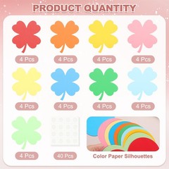 36 Pcs Colorful Leaf Paper Cutouts, Bulletin Board Cutouts Decor