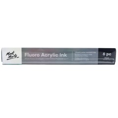 Mont Marte Acrylic Ink Premium 6pc x 20ml (0.7 US fl.oz), Acrylic Inks for Ar…