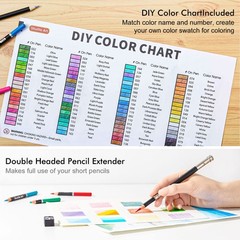 80 Colored Pencils for Adult Coloring, Soft Core Drawing Supplies for Artists