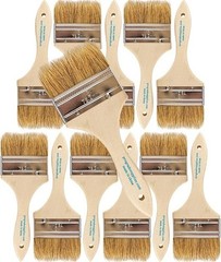 12 Pack 3″ Chip Paint Brushes Professional Disposable Paint Brush Wood Handle