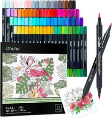 Artisan Marker Set: 80 Colors & 72 Bleed-Proof Pages for Versatile Creations