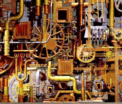 Steampunk Art “1 POUND LOT “- Mixed metals pieces, Bulk, Clearance priced- #MK75