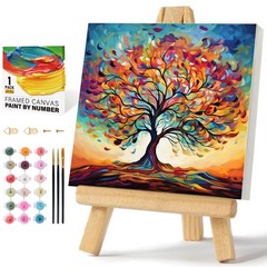 Paint by Numbers Kit for Adults Beginners & Kids Ages 8-12, Tree of Life Acrylic