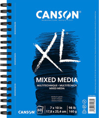 XL Series Mixed Media Pad, Side Wire, 7X10 Inches, 60 Sheets – Heavyweight Art P