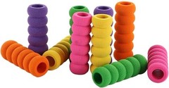 10Pcs Multicolour Soft Cushioned Foam Pencil Cover, Non-slip Writing Aid Pen