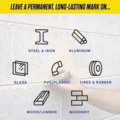 12-Pack Yellow Solid Paint Markers | Versatile Broad Point for Any Surface