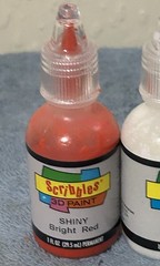 6 SCRIBBLES 3D Fabric Paint Assorted Colors 1 fl oz Ea Bottle Permanent Fabric