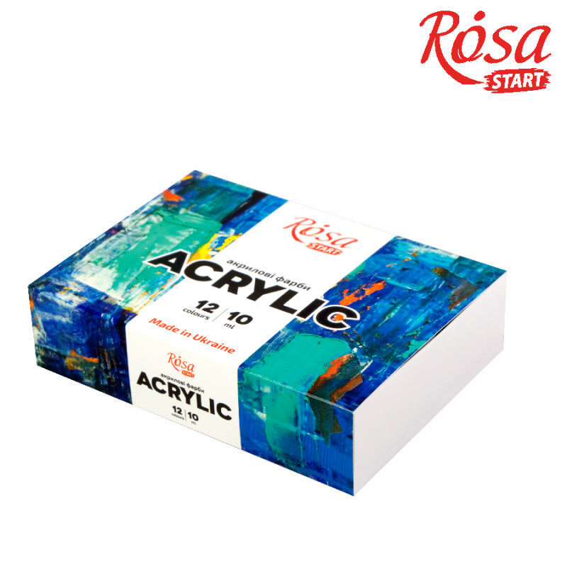 Rosa Start Color Acrylic Paint Set 12 (0.34 oz each)