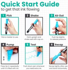 2 x Liquid Chalk Markers (10 Pack) with Gold & Silver – 6 mm Tip.