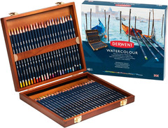Colored Pencils, Watercolour, Water Color Pencils, Drawing, Art, Wooden Box, 48